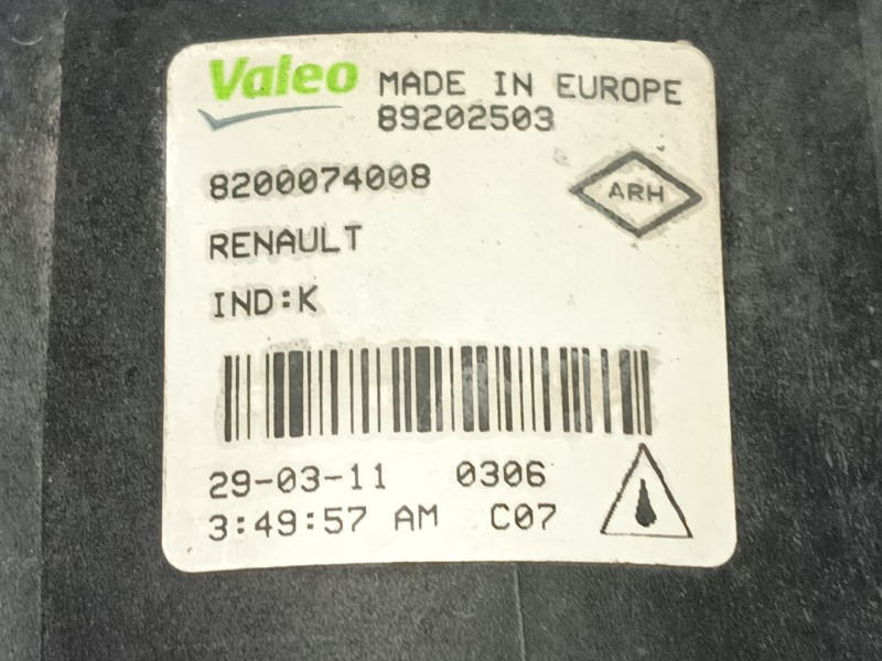 Recambio de faro antiniebla izquierdo para renault fluence (l3_) 1.5 dci (l30d, l30l, l306, l33f, l33l, l33m, l33v, l33w) refere