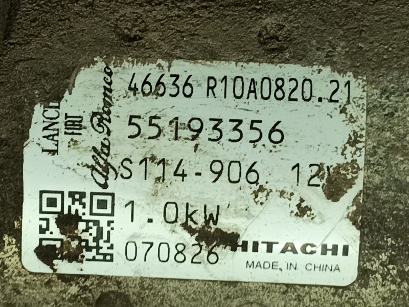 Recambio de motor arranque para fiat grande punto (199_) 1.4 t-jet (199axm1a, 199bxm1a, 199bxn1a) referencia OEM IAM 55193356  