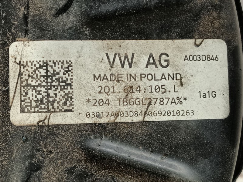 Recambio de servofreno para volkswagen polo vi (aw1, bz1, ae1) 1.6 tdi referencia OEM IAM 2Q1614106F 2Q1614105L 