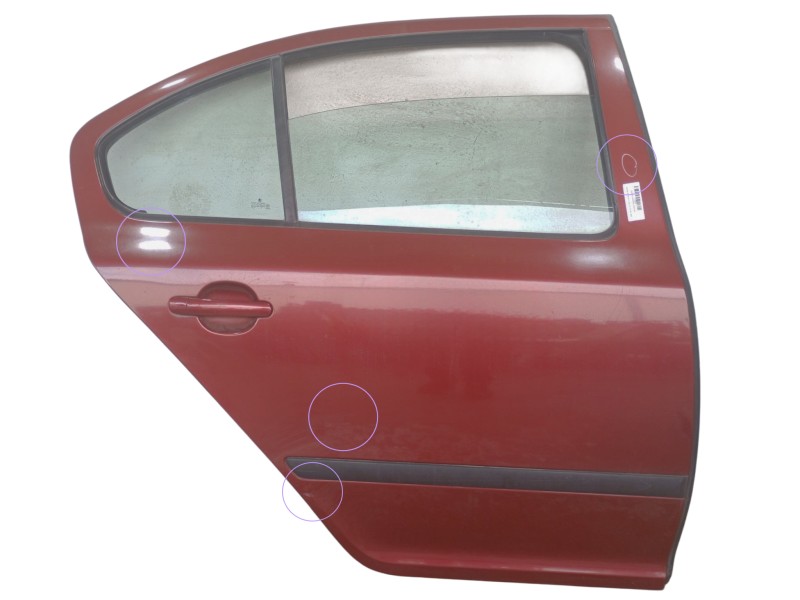 Recambio de puerta trasera derecha para skoda octavia ii (1z3) 2.0 tdi 16v referencia OEM IAM 1Z5833056  