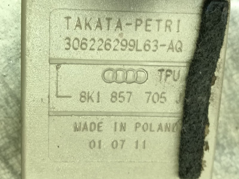 Recambio de cinturon seguridad delantero izquierdo para audi a4 b8 (8k2) 2.0 tfsi referencia OEM IAM   