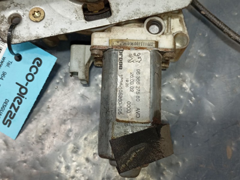 Recambio de elevalunas delantero derecho para peugeot 206 cc (2d) 1.6 16v (2dnfuf, 2dnfur) referencia OEM IAM 9222Y2  