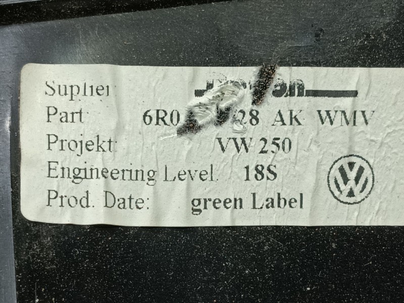 Recambio de rejilla aireadora para volkswagen polo (6r1) advance bluemotion referencia OEM IAM   