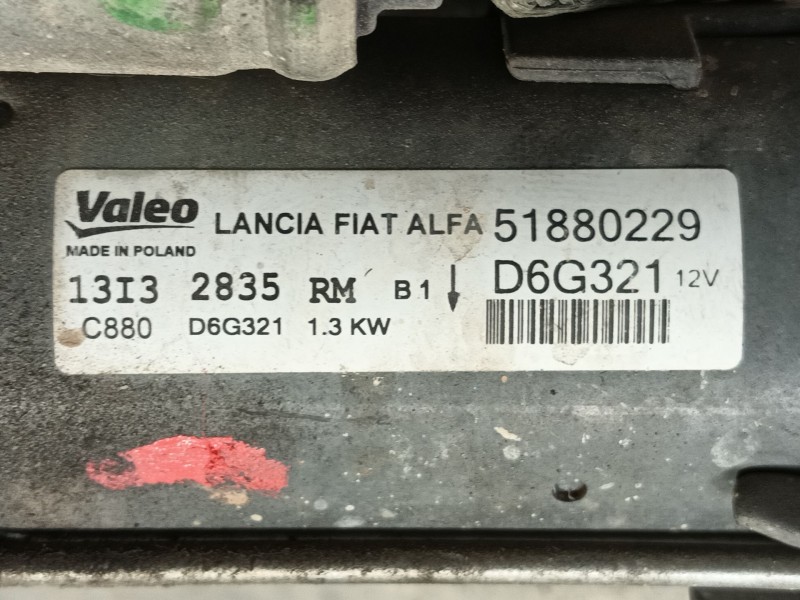 Recambio de motor arranque para peugeot bipper (aa_) 1.3 hdi 75 referencia OEM IAM 1612794380 51880229 