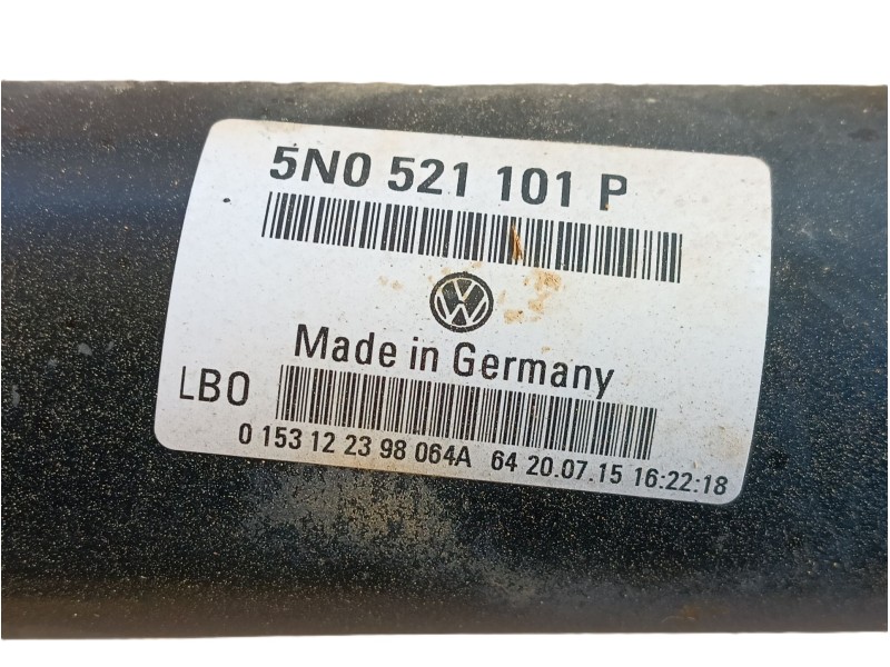 Recambio de transmision central para audi q3 (8ub, 8ug) 2.0 tdi quattro referencia OEM IAM  5N0521101P 