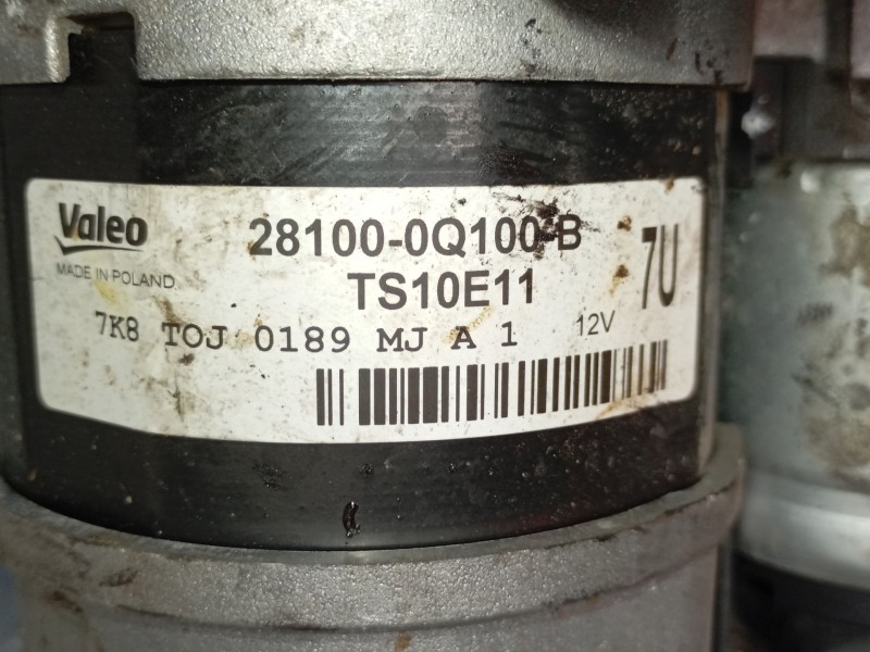 Recambio de motor arranque para peugeot 108 1.0 vti 72 referencia OEM IAM 1612092980  