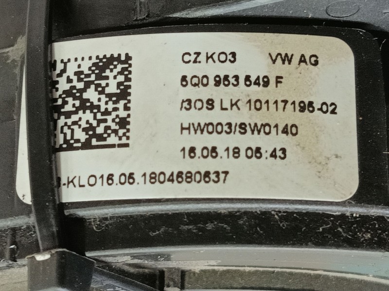 Recambio de anillo airbag para seat leon (5f1) 1.4 tsi referencia OEM IAM 5Q0953549E  