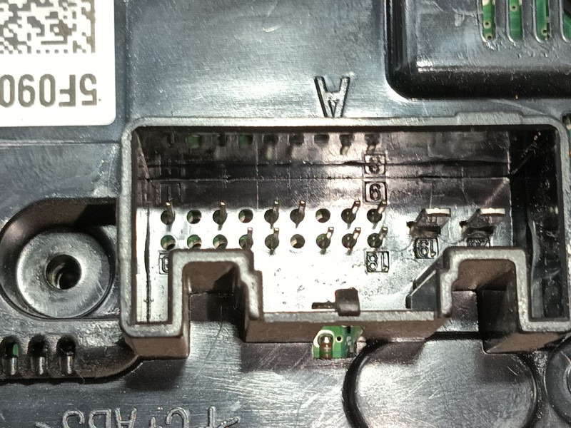 Recambio de mando calefaccion / aire acondicionado para seat leon (5f1) 1.4 tsi referencia OEM IAM 5F0907044AKYMS  