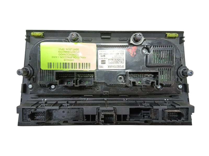 Recambio de mando calefaccion / aire acondicionado para seat leon (5f1) 1.4 tsi referencia OEM IAM 5F0907044AKYMS  