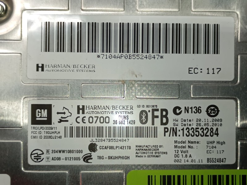 Recambio de modulo electronico para opel insignia a sports tourer (g09) 2.0 cdti (35) referencia OEM IAM   