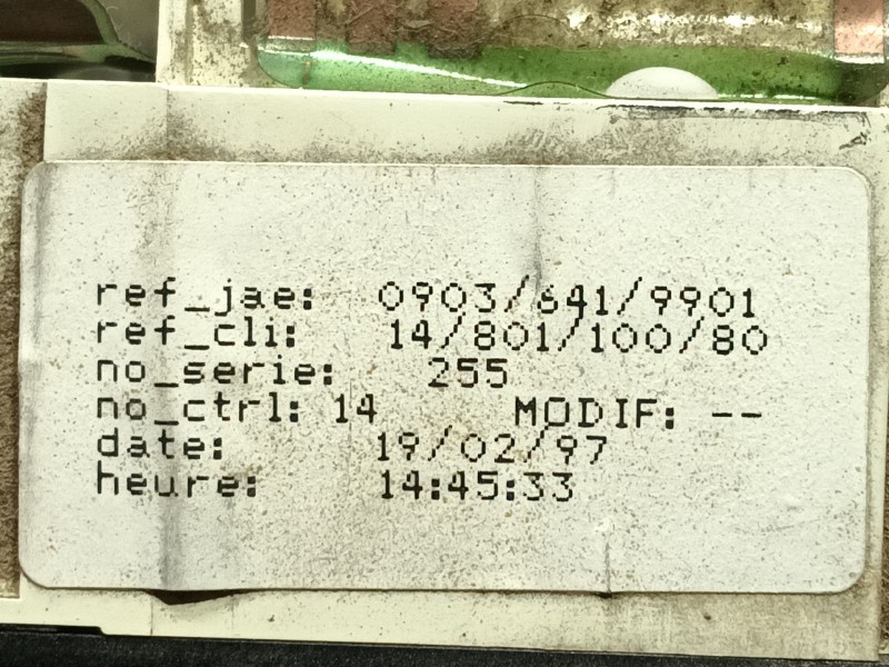 Recambio de cuadro instrumentos para citroën jumpy i (u6u_) 1.9 d referencia OEM IAM 6101A6 12242646 