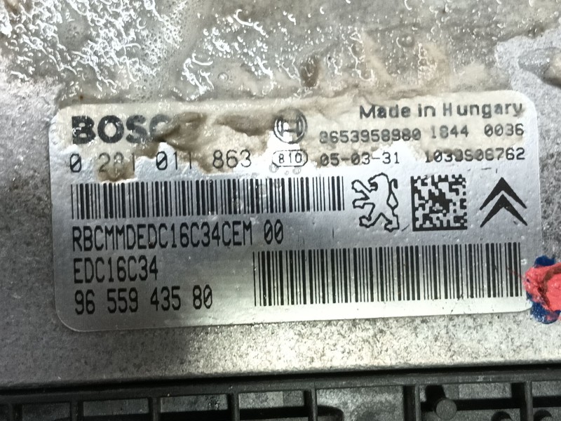 Recambio de centralita motor uce para citroën c4 berlina 1.6 16v hdi referencia OEM IAM 1940JJ 02810111863 