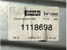 Recambio de elevalunas trasero derecho para volvo v50 familiar 2.0 diesel cat referencia OEM IAM 31253516 1118698  2