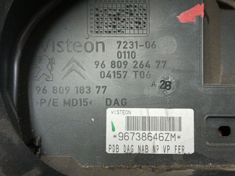 Recambio de salpicadero para citroën berlingo multispace (b9) 1.6 hdi 90 referencia OEM IAM   