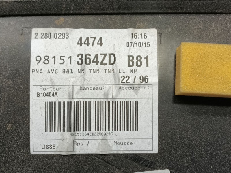 Recambio de guarnecido puerta delantera izquierda para citroën ds5 1.6 bluehdi 120 referencia OEM IAM   
