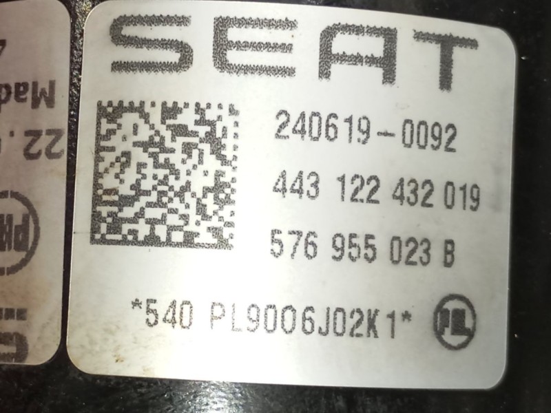 Recambio de motor limpia delantero para seat ateca (kh7, khp) 1.5 tsi referencia OEM IAM 576955023B  