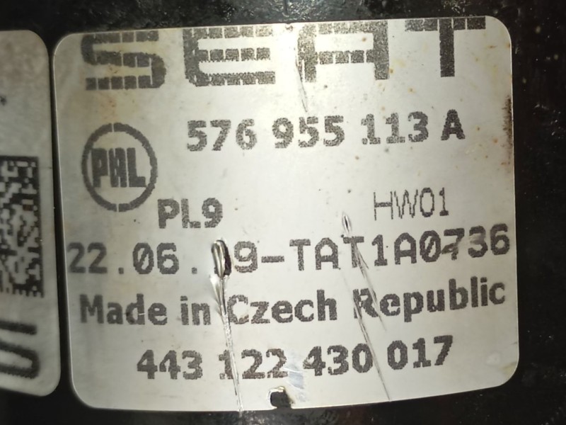 Recambio de motor limpia delantero para seat ateca (kh7, khp) 1.5 tsi referencia OEM IAM 576955023B  