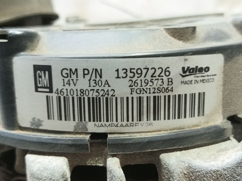 Recambio de alternador para opel mokka / mokka x (j13) 1.4 (_76) referencia OEM IAM   