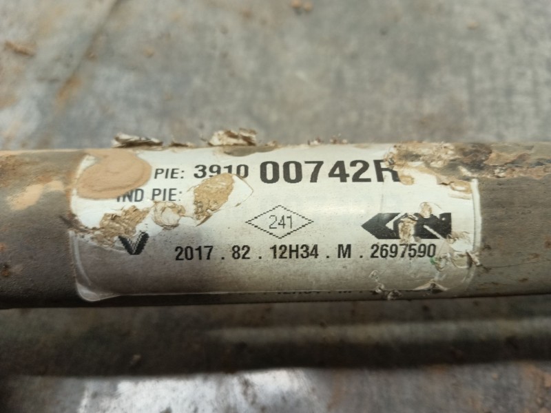 Recambio de transmision delantera derecha para renault scénic iv (j9_) 1.5 dci 110 referencia OEM IAM 391000742R  