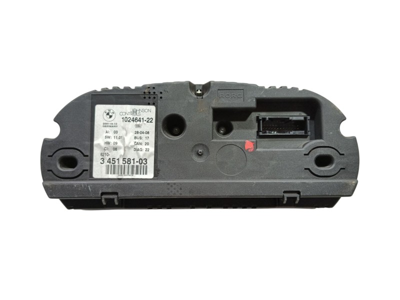 Recambio de cuadro instrumentos para bmw x3 (e83) xdrive 20 d referencia OEM IAM 62103451581 345158103 