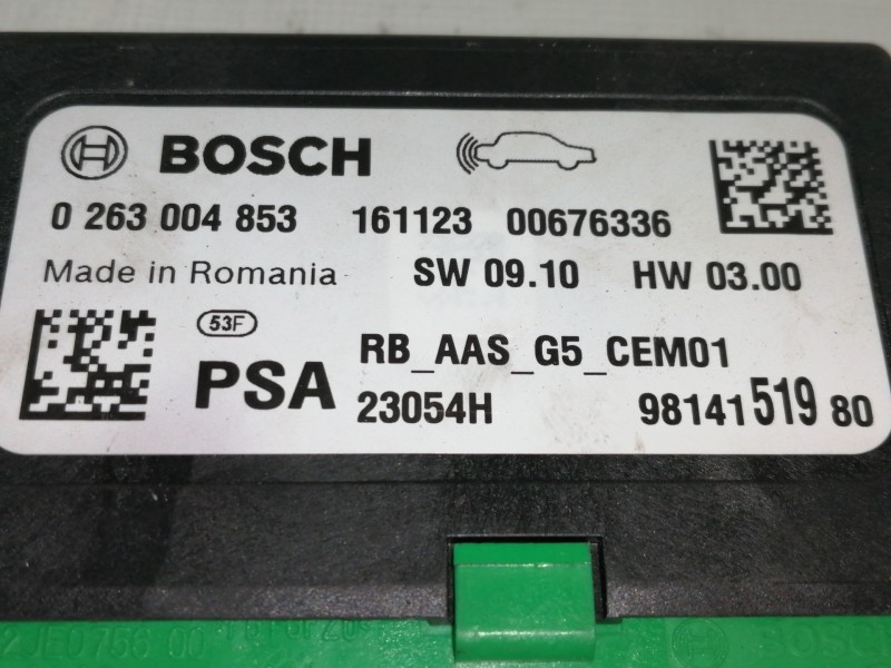 Recambio de modulo electronico para citroën c3 shine referencia OEM IAM 1619108080 9814151980 