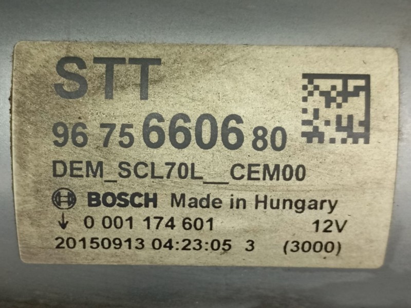 Recambio de motor arranque para citroën ds5 1.6 bluehdi 120 referencia OEM IAM 9675660680  