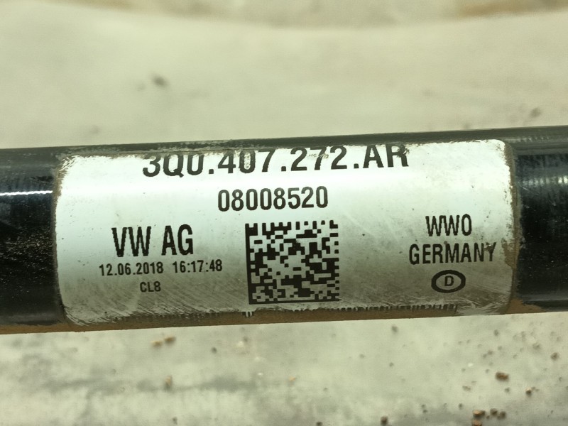 Recambio de transmision delantera derecha para volkswagen tiguan (ad1, ax1) 1.4 tsi referencia OEM IAM 3Q0407272AR  