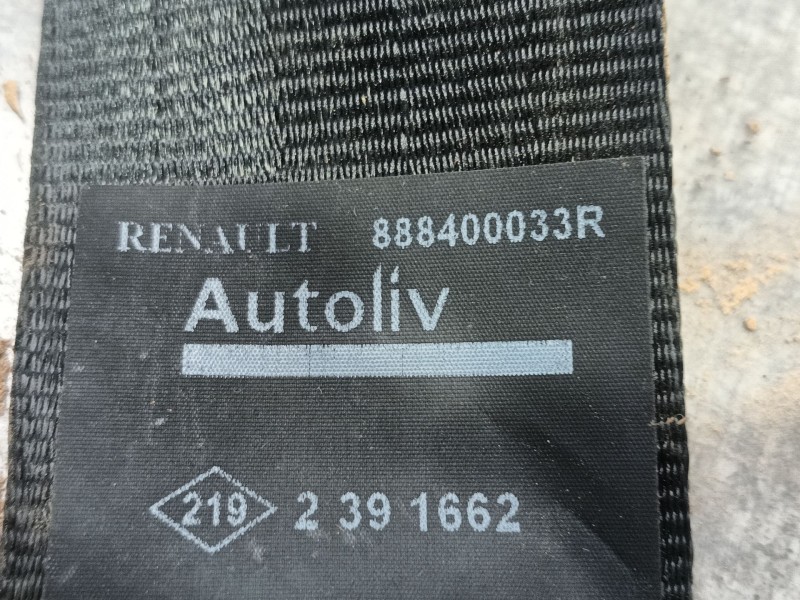 Recambio de cinturon seguridad trasero izquierdo para renault megane iii coupé (dz0/1_) 1.2 tce (dz2b, dz11) referencia OEM IAM 