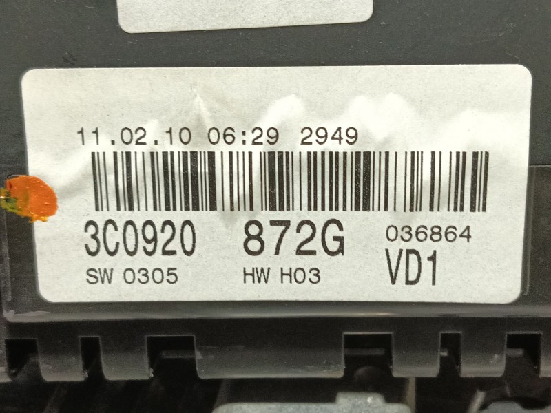 Recambio de centralita motor uce para volkswagen passat berlina (3c2) edition referencia OEM IAM 3C0920872G 03L907309 