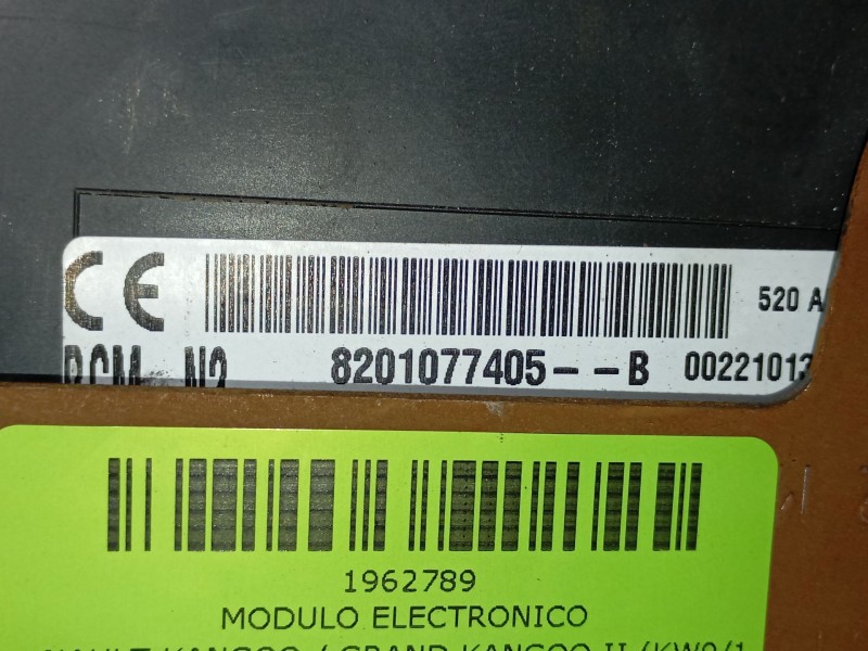 Recambio de modulo electronico para renault kangoo / grand kangoo ii (kw0/1_) 1.5 dci 85 (kw0k, kw0l, kw0b) referencia OEM IAM  