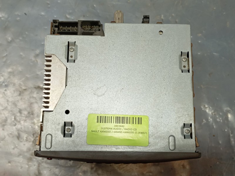 Recambio de sistema audio / radio cd para renault kangoo / grand kangoo ii (kw0/1_) 1.5 dci 85 (kw0k, kw0l, kw0b) referencia OEM