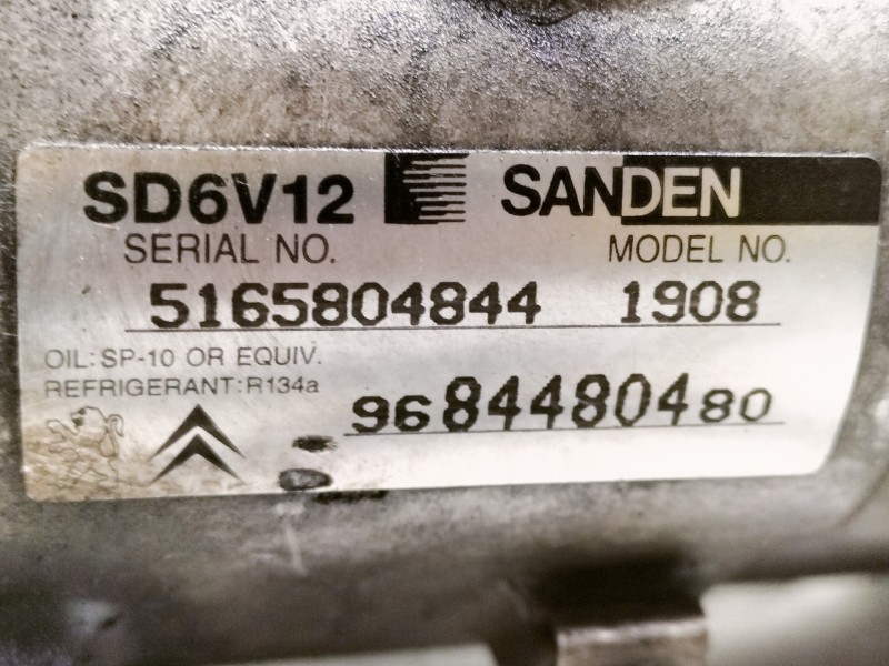 Recambio de compresor aire acondicionado para peugeot bipper tepee basis referencia OEM IAM 648722 9684480480 