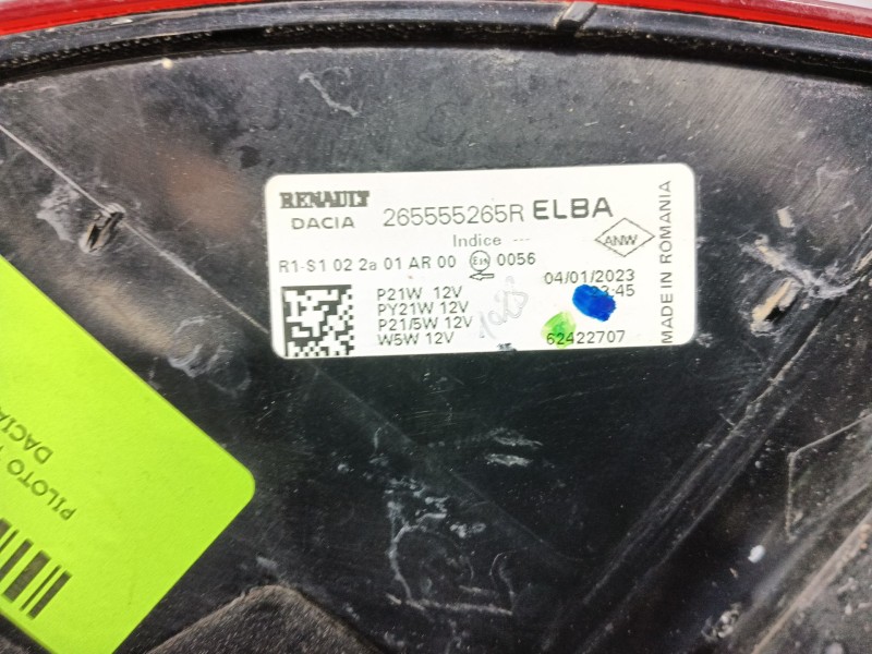 Recambio de piloto trasero izquierdo para dacia sandero iii 1.0 tce 90 referencia OEM IAM   