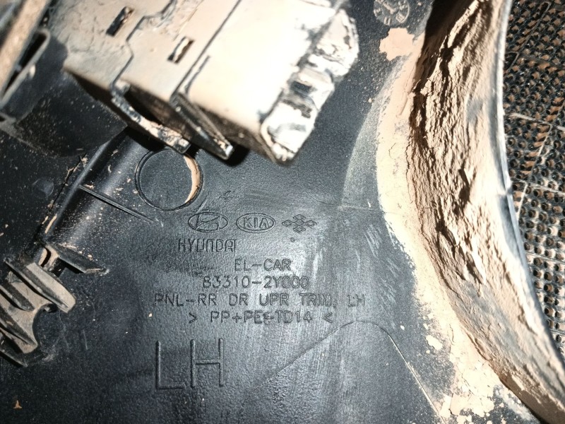 Recambio de guarnecido puerta trasera izquierda para hyundai ix35 (lm, el, elh) 1.7 crdi referencia OEM IAM   