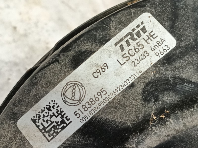 Recambio de servofreno para fiat 500 (312_) 1.2 (312axa1a) referencia OEM IAM  51838695 