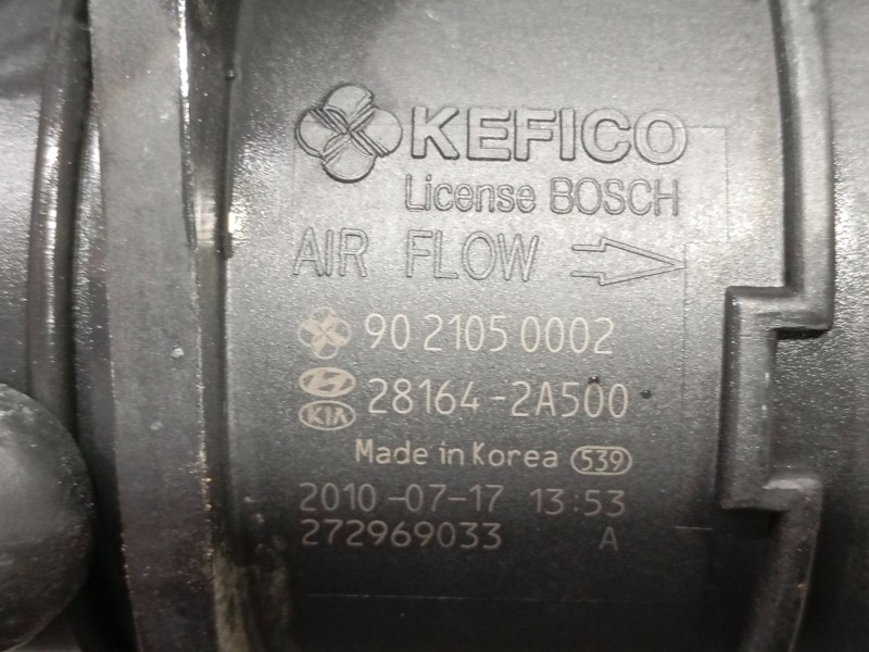 Recambio de caudalimetro para hyundai ix35 (lm, el, elh) 1.7 crdi referencia OEM IAM   