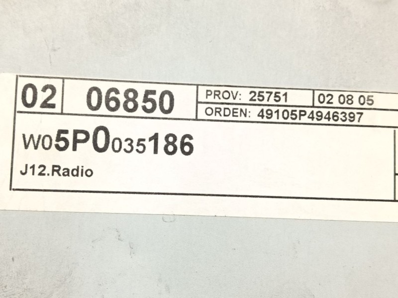 Recambio de sistema audio / radio cd para seat altea (5p1) 1.6 tdi referencia OEM IAM   