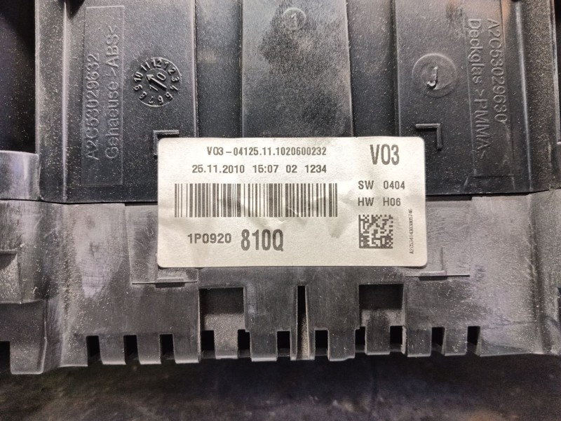 Recambio de cuadro instrumentos para seat altea (5p1) 1.6 tdi referencia OEM IAM   