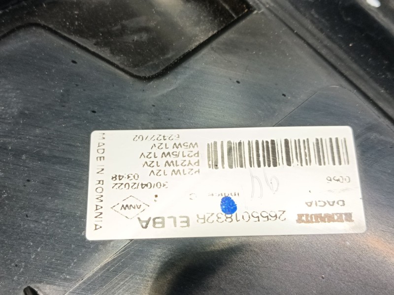 Recambio de piloto trasero derecho para dacia sandero iii 1.0 tce 90 referencia OEM IAM   