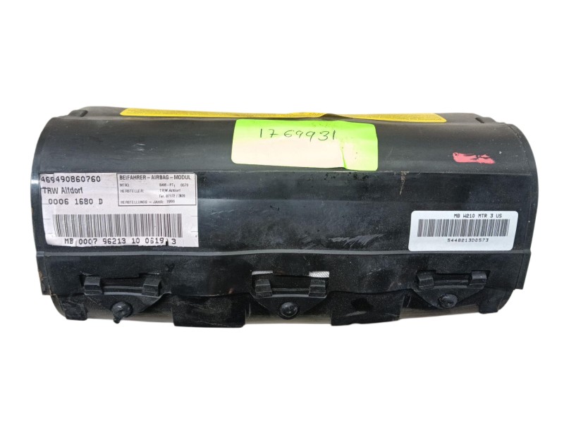 Recambio de airbag delantero derecho para mercedes-benz slk (r170) 200 (170.435) referencia OEM IAM A2108600405 A2108600805 