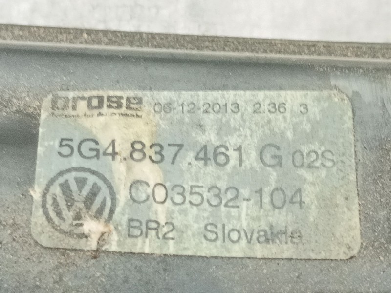 Recambio de elevalunas delantero izquierdo para volkswagen golf vii (5g1, bq1, be1, be2) 1.6 tdi 4motion referencia OEM IAM  5G4