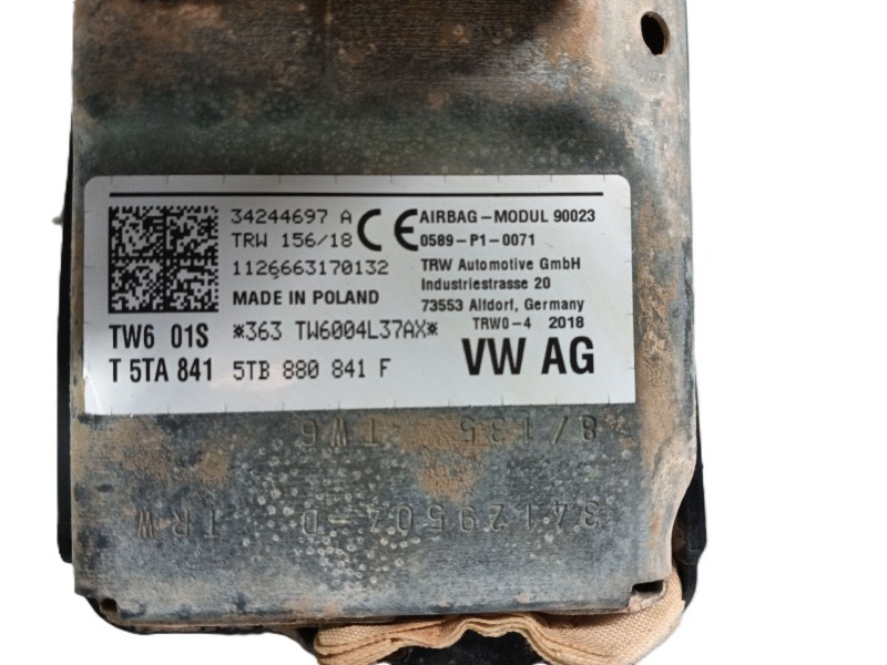 Recambio de airbag delantero derecho para volkswagen tiguan (ad1, ax1) 1.4 tsi referencia OEM IAM   