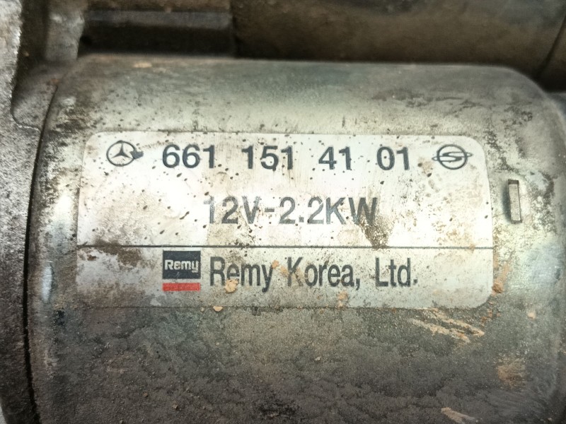 Recambio de motor arranque para ssangyong rodius i 2.7 xdi referencia OEM IAM  6611514101 