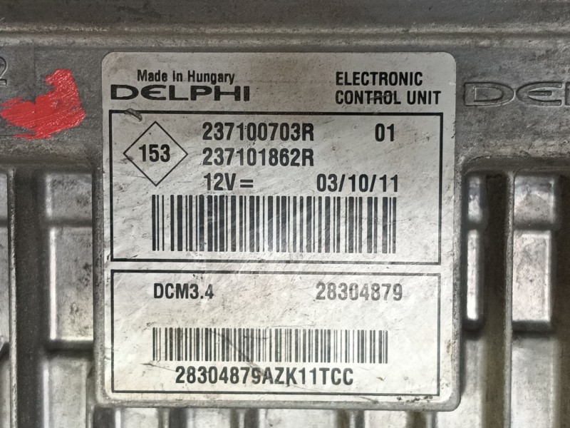 Recambio de centralita motor uce para dacia logan (ls_) 1.5 dci (ls04) referencia OEM IAM  237100703R 