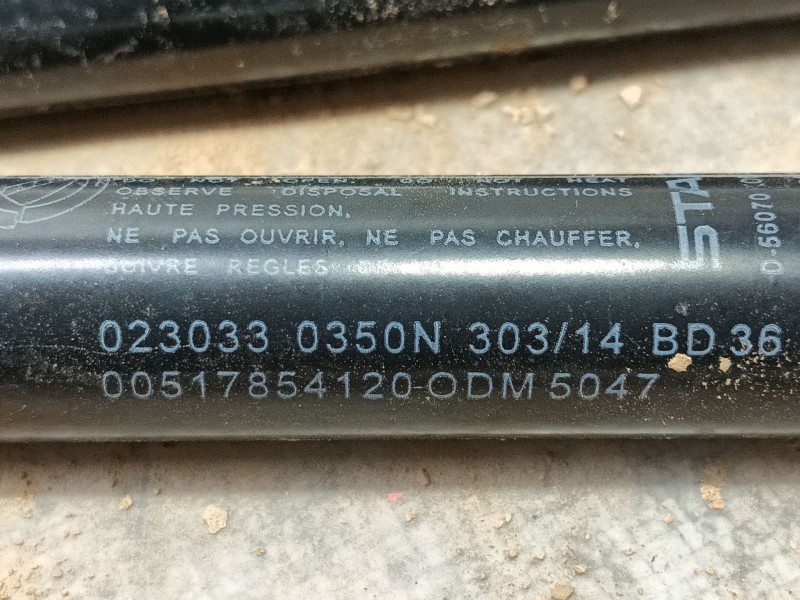 Recambio de amortiguadores maletero / porton para fiat 500 (312_) 1.2 (312axa1a) referencia OEM IAM   