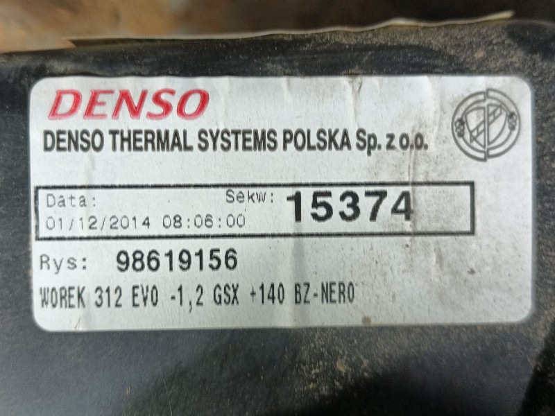 Recambio de motor calefaccion para fiat 500 (312_) 1.2 (312axa1a) referencia OEM IAM  98619156 