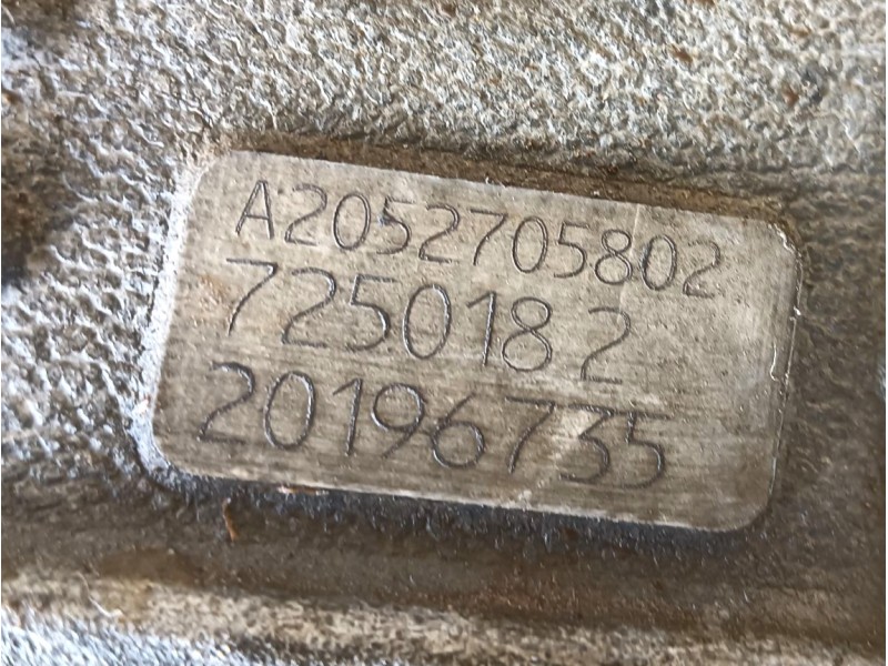 Recambio de caja cambios para mercedes-benz clase c (w205) c 220 bluetec / d (205.002, 205.004) referencia OEM IAM A7252704312 A