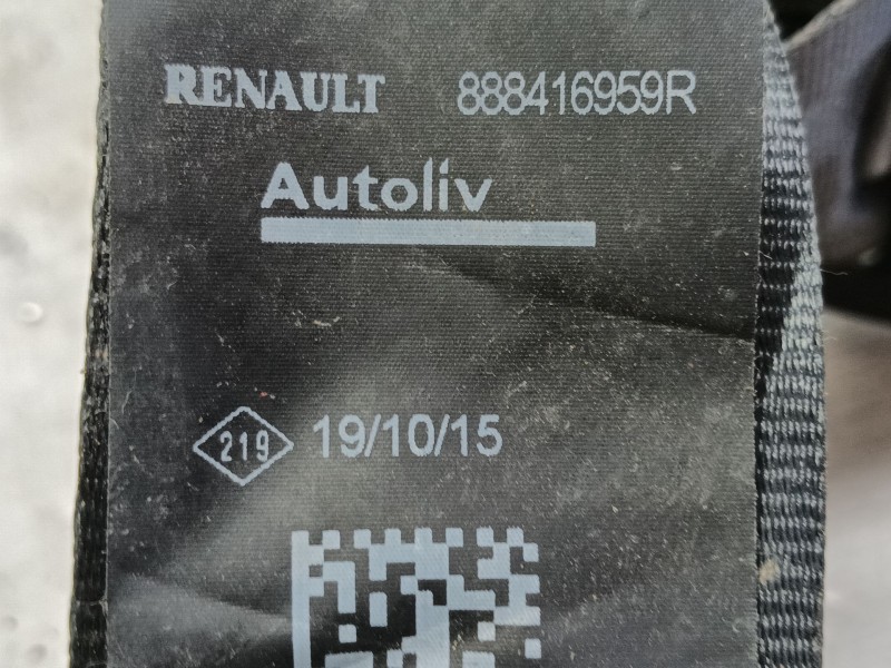 Recambio de cinturon seguridad trasero izquierdo para dacia sandero ii 1.2 referencia OEM IAM   