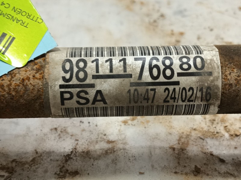 Recambio de transmision delantera izquierda para citroën c4 grand picasso ii (da_, de_) 1.6 bluehdi 120 referencia OEM IAM  9811