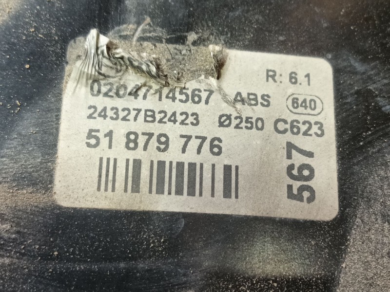 Recambio de servofreno para fiat punto (199) pop referencia OEM IAM  0204714567 